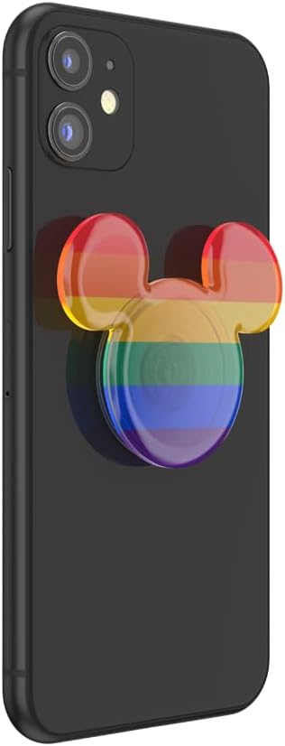 PopSockets Adhesive Phone Grip, Holder, Phone Stand, Disney - Rainbow Mickey