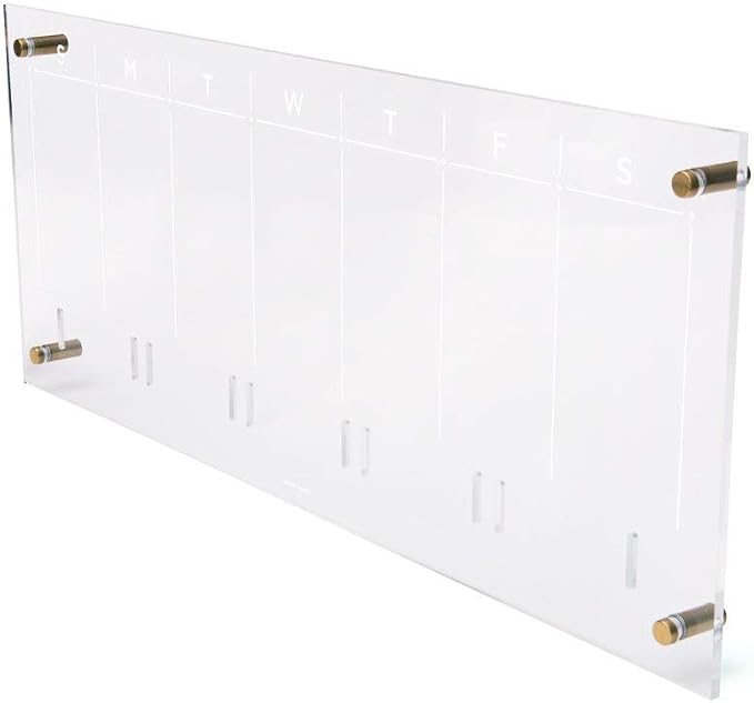 Acrylic Weekly Wall Calendar
