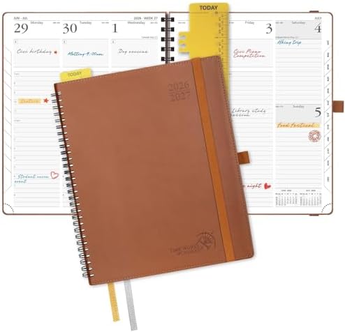 POPRUN Planner 2026-2027 (Large - 8.5'' x 10.5'') Academic Weekly Planner