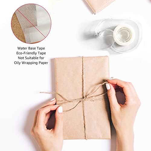 Amazon Basics Invisible Matte Finish Tape Dispenser with Refill Rolls for Labeling, 3/4" x 650" (18 yds), 6-Pack
