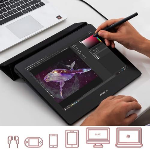 GAOMON PD1220 11.6" Drawing Tablet with Screen, 86% NTSC, Full Laminated