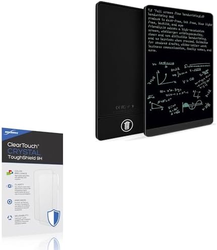 BoxWave Screen Protector Compatible with DEEBYCOO LCD Writing Tablet (9.5 in) - ClearTouch Crystal ToughShield 9H (2-Pack), Clear 9H Tough Flexible Film Screen Protector