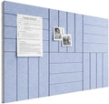 Bumusty 36" x 24" Large Cork Board Alternative, Soft Periwinkle