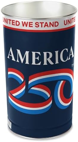 WinCraft Wastebasket - Tapered 15" H Patriotic America 250