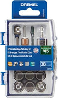 Dremel EZ727-01 EZ Lock Sanding & Grinding Rotary Tool Accessories Kit, 18-Piece Assorted Set - Perfect for Detail Sanding and Sharpening