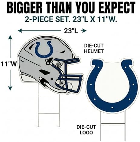 NFL Logo & Helmet 2 Pack Yard Sign Set