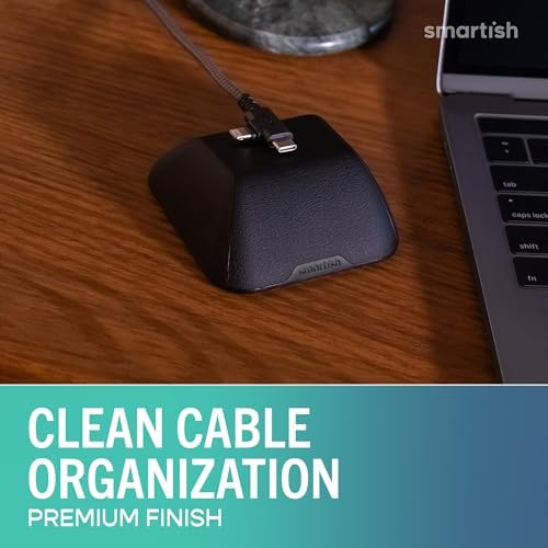 Smartish Magnetic Cord Holder, Cable Wrangler, Nightstand & Desk Organizer