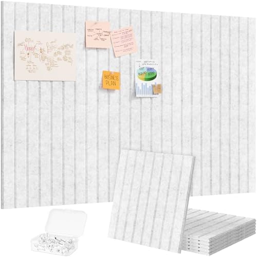 Lifewit Large Felt Bulletin Board with Self-Adhesive 36" x 24"- 6 Pack