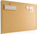 Fluxynara 47.2" x 35.4" Large Bulletin Board, Mustard Yellow