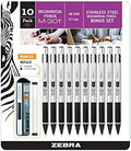 Zebra Pen STEEL M-301 Mechanical Pencil, 0.7mm Medium Point, 10-Pack