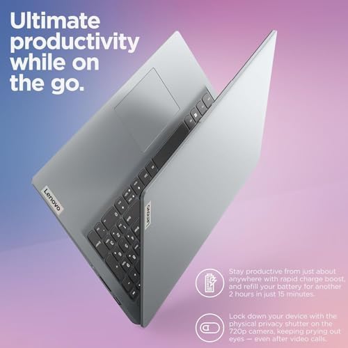 Lenovo IdeaPad 15.6" FHD Laptop for Business and Student, 36GB RAM, 1TB SSD, Intel Dual-core Processor, WiFi6, Bluetooth 5.2, Type-C, HDMI, Cloud Grey, Windows 11 Pro, Z&O Accessories