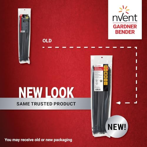nVent GARDNER BENDER 46-315UVB 14 in. Double Lock Cable Ties, 75 lb.