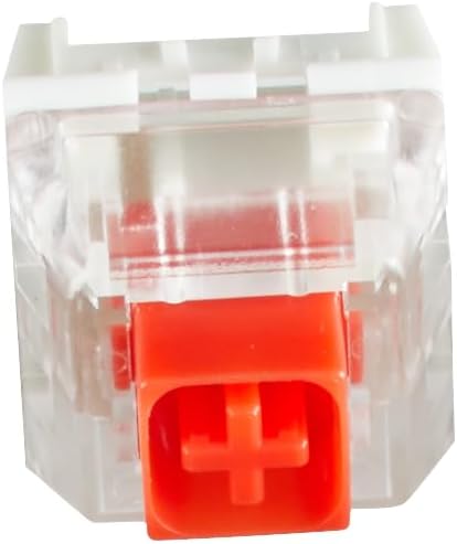 Kailh Box Red Mechanical Keyboard Switches - 120 Pack - Linear, 45g Actuation Force, Dust & Waterproof, Ideal for Smooth Typing