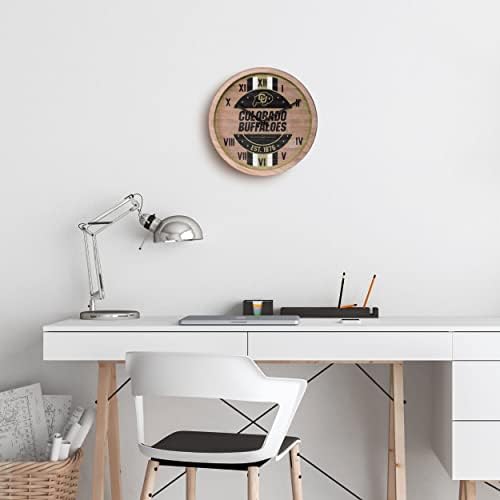 FOCO NCAA Wooden Barrel Wall Clock