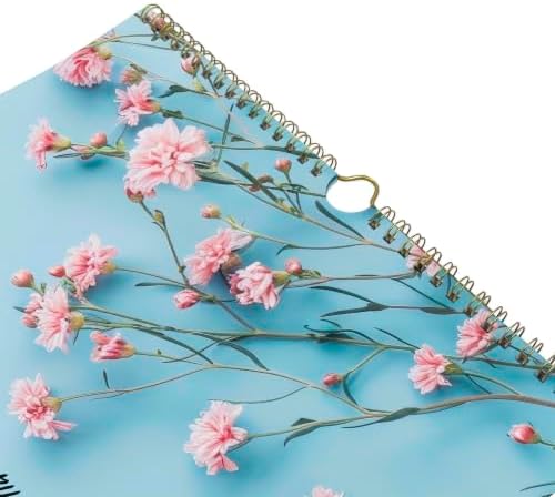 Blueline® 2027 Colorful Monthly Wall Calendar, 12 Months, January to December, Gold Twin-Wire Binding, 12" x 17", Romantic (C173122)