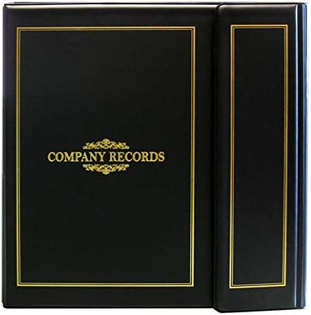 NEW! Slimline Corporate Kit Combo from Corpkit - 1" Portfolio Black Binder, Stock Certificates, Index Tabs (Not for Profit)