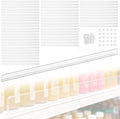 Nalwort 52 Pcs Retail Gondola Shelving Front Fence, Clear PET Shelf Fence with 1/4" Holes and Screws, Front Lips Barrier for Retail Store Display Rack, 3" H x 48" L