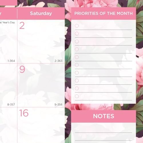 Blueline® 2027 Pink Monthly Desk Pad Calendar, 12 Months, January to December, 22" x 17", Pink (C193105)