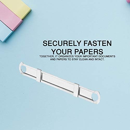 OLYMPX 500 Pcs of Prong Paper Fastener Compressors for Standard 2-Hole Punch, Works with 1 Inch - 3.5 Inch Capacity, 2.75 Inch Center for Paper Fastener Prong Bases, Bulk-Packed (Pack of 2)