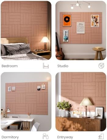 Fluxynara Felt Bulletin Board & Cork Board Alternative, Boho