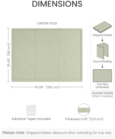Fluxynara 47.2" x 35.4" Large Bulletin Board, Sage