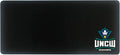 University of North Carolina at Wilmington Classic Cloth Desk Mat, Durable Office Supplies, Non-Slip Base, Responsive Desk Pad with Smooth Cloth Surface, Black