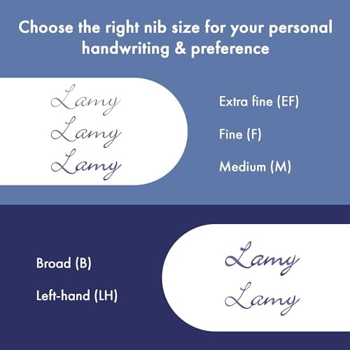 LAMY safari vista - Fountain Pen with ergonomic grip & polished steel nib in size F - ideal for any Writing & Calligraphy - including LAMY T 10 blue cartridge - Right-Handed