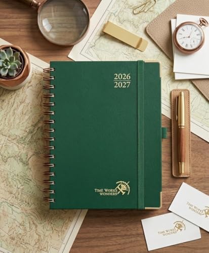 POPRUN 2026-2027 Weekly Planner 6.25" x 8.5" Weekly and Monthly Planner