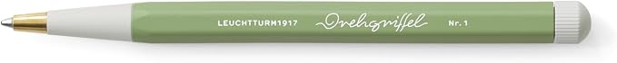 LEUCHTTURM1917 - Drehgriffel Writing Pen (Sage) - Ballpoint Pen with Royal Blue Ink Included