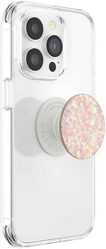 PopSockets Adhesive Phone Grip, Holder- Confetti Rose | Secure Comfortable Hold, Anti-Drop, Kickstand, Rainbow, Colorful, Iridescent, Holographic