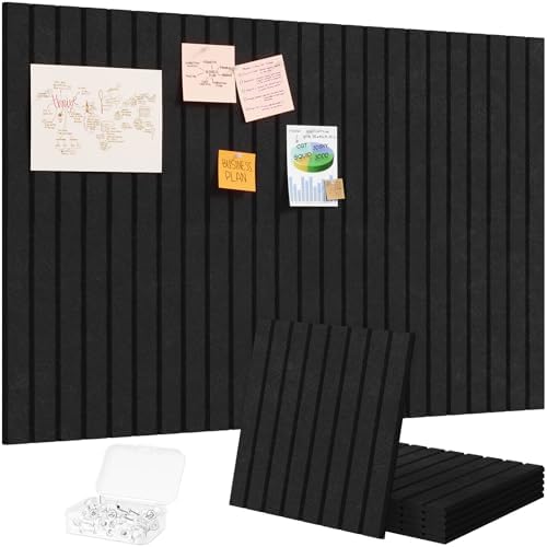 Lifewit Large Felt Bulletin Board with Self-Adhesive 36" x 24"- 6 Pack