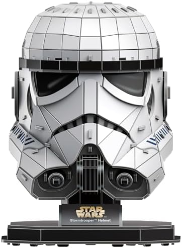 4D Build Star Wars Stormtrooper Helmet 3D Puzzle Model Kit, Room Display