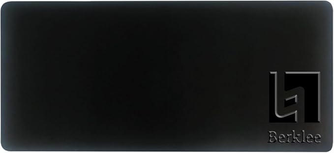 Berklee College of Music Alumni Desk Mat, Durable Office Supplies, Non-Slip Base, Responsive Desk Pad with Smooth Surface, Black