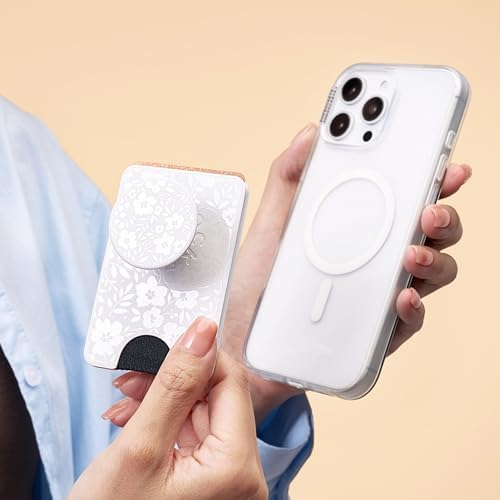 PopSockets Phone Wallet for MagSafe with Grip- Blanc Fresh
