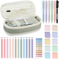 Jutom 39 Pcs Aesthetic Book Annotation Kit,Green,Cute Style