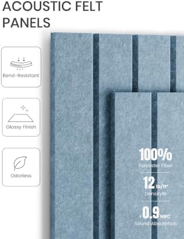 Large Arched Felt Bulletin Board 47.2''×25.5'', Dusty Blue