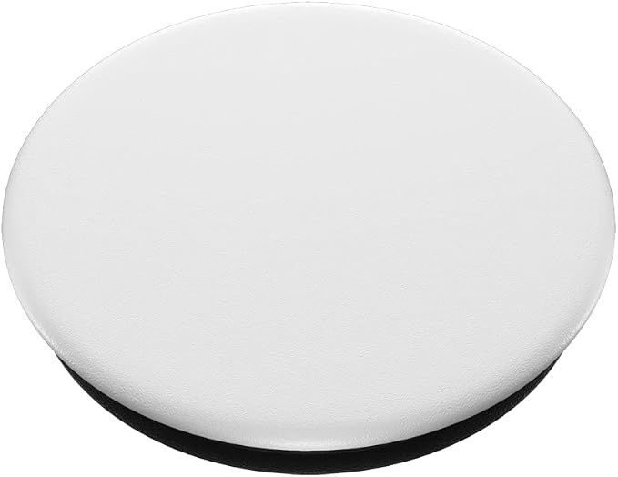 PopSockets PopTop Phone Grip, Top Only (Base Sold Separately), White - White on Black