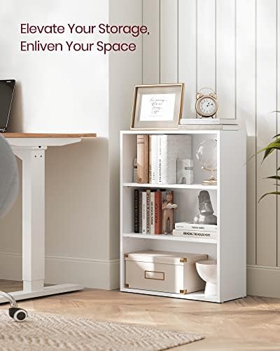 VASAGLE Set of 2 3-Tier Bookshelves, 23.6 Inches Wide