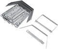 uxcell 50 Sets 2" Sheet Capacity Metal Paper Fastener Silver Tone