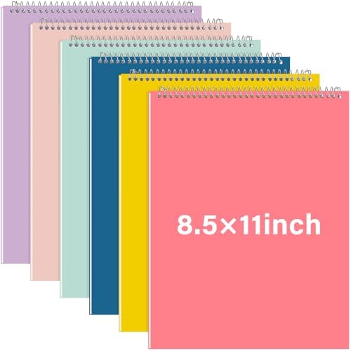 Maitys 6 Pcs Steno Spiral Notebooks, Cute Color, Iridescent Style