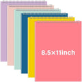 Maitys 6 Pcs Steno Spiral Notebooks, Cute Color, Iridescent Style