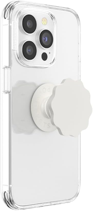 PopSockets Adhesive Phone Grip, Holder- Horchata | Secure Comfortable Hold, Anti-Drop, Kickstand, White, Electronic Accessories, For iPad/Kindle/iPhone/Android