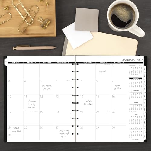 AT-A-GLANCE 2027 Planner, Monthly, 8.75" x 11", Unruled, Move-A-Page, Black (70260E0527)
