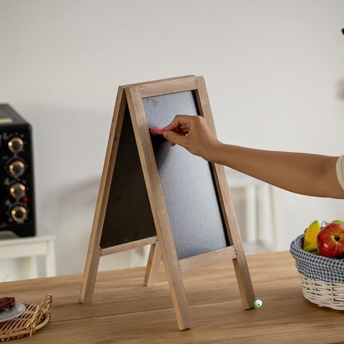 Vintiquewise 19-inch Wooden A-Frame Chalkboard Sign Double-Sided Menu Board Easel for Restaurant Cafe Bar Coffee Shop Bakery Wedding Party Home Business Kitchen Countertop & Tabletop Display, Large