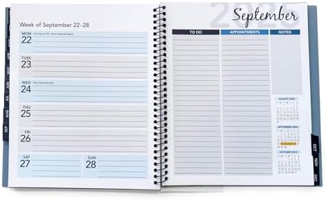 RE-FOCUS THE CREATIVE OFFICE 2026 Calendar Planner 13 month with To-Do Lists for Tasks, Notes or Appointments. Sturdy Planner for At-A-Glance View of Daily Schedule & Weekly Agenda