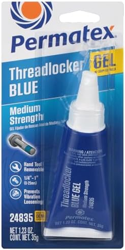 Permatex 24835 Medium Strength Threadlocker Blue Gel, 35 g