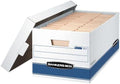 Bankers Box 20-Pack Medium-Duty File Storage Boxes, 24in Letter, FastFold | Speed through filing with FastFold setup, sturdy stacking, reinforced handles, and dependable document protection.