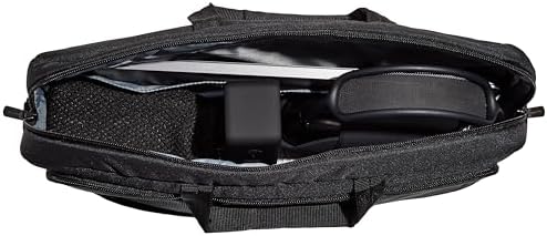 Amazon Basics Laptop Carrying Case with Shoulder Strap, 17.3 in, Black, Travel Business Briefcase, 10-Pack