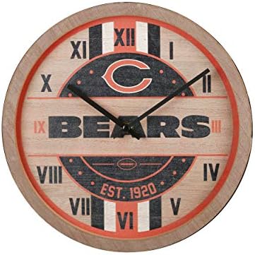 FOCO NFL Wooden Barrel Wall Clock