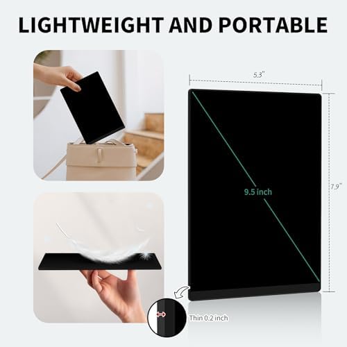 LCD Writing Tablet for Adult: Double-Sided 9.5&8in